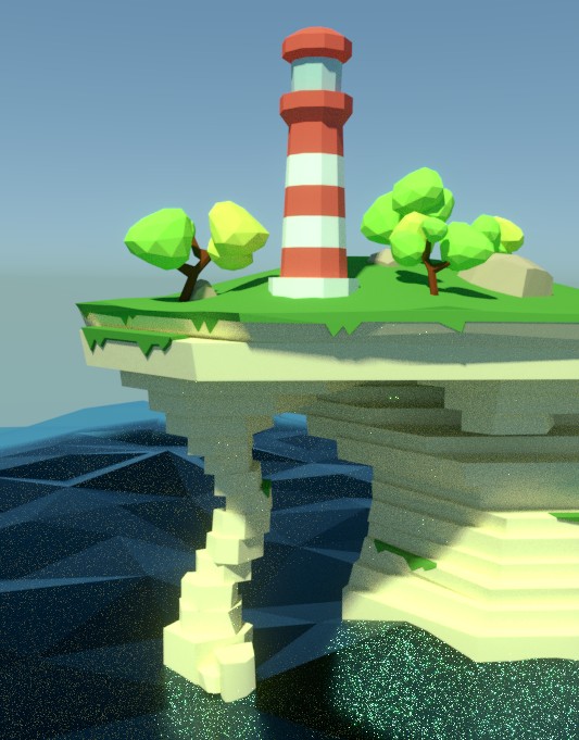 Lighthouse on Cliff preview image 1
